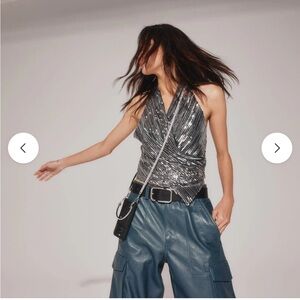 Bandolier - ELLIE CROSSBODY Phone Case in Black/Silver (iPhone 15 Pro)